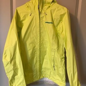 Yellow rain jacket
